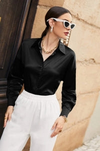 Women’s Relaxed Fit Silk Shirt – Luxurious Comfort & Style