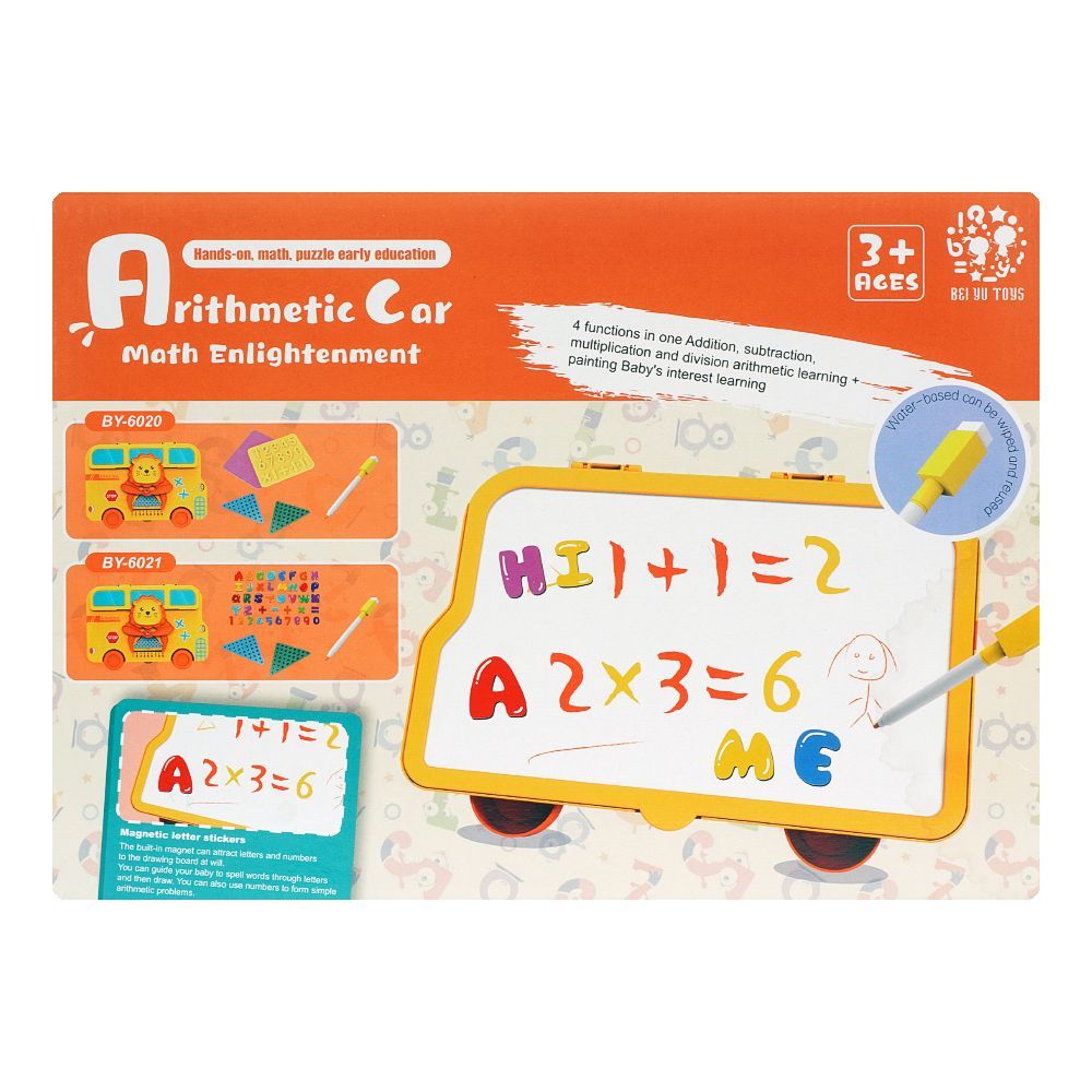 Toys Arithmetic Car Math Enlightenment & Portable Storage, For 3+ Years
