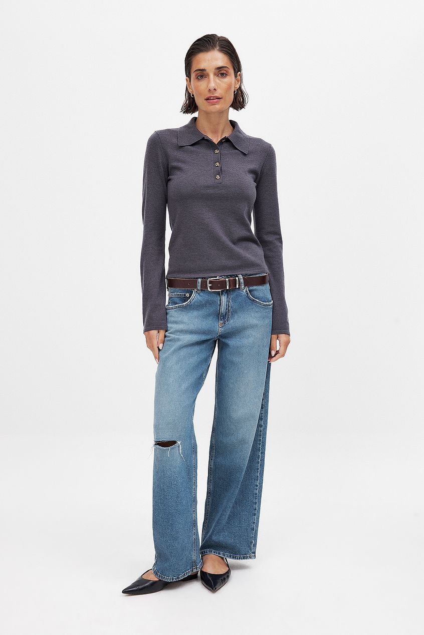 Women Wide Leg Mid Waist Jeans – Trendy Mid-Rise Wide Leg Denim for Pakistani Women | DENIMS