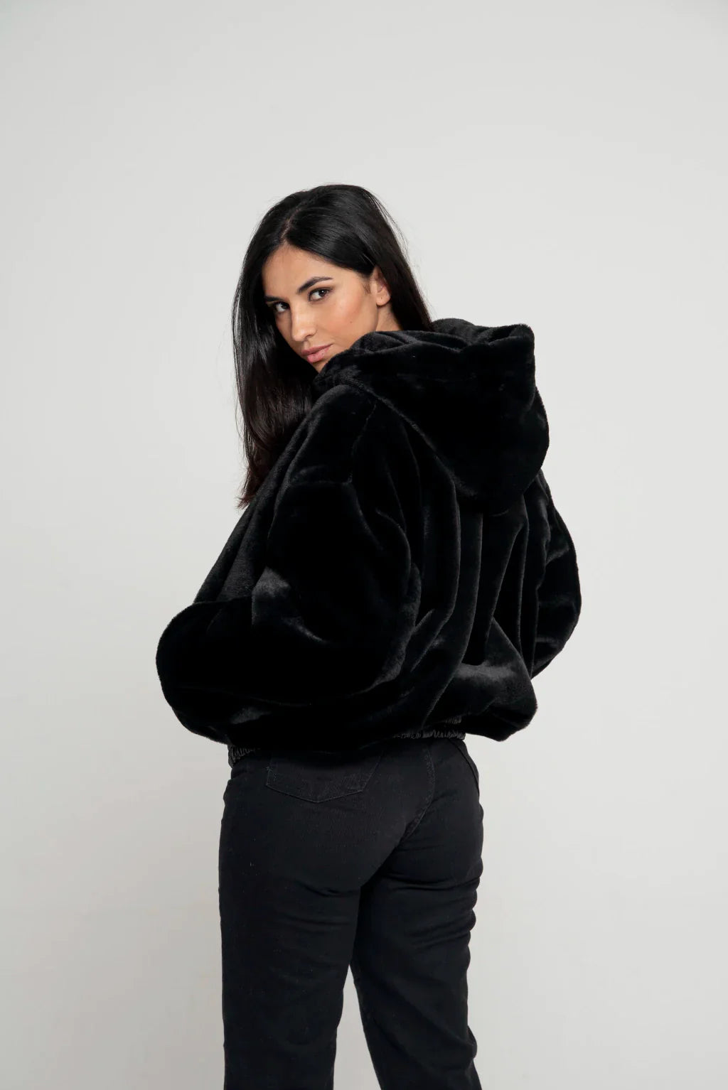 Ace Black Reversible Women Leather Jacket