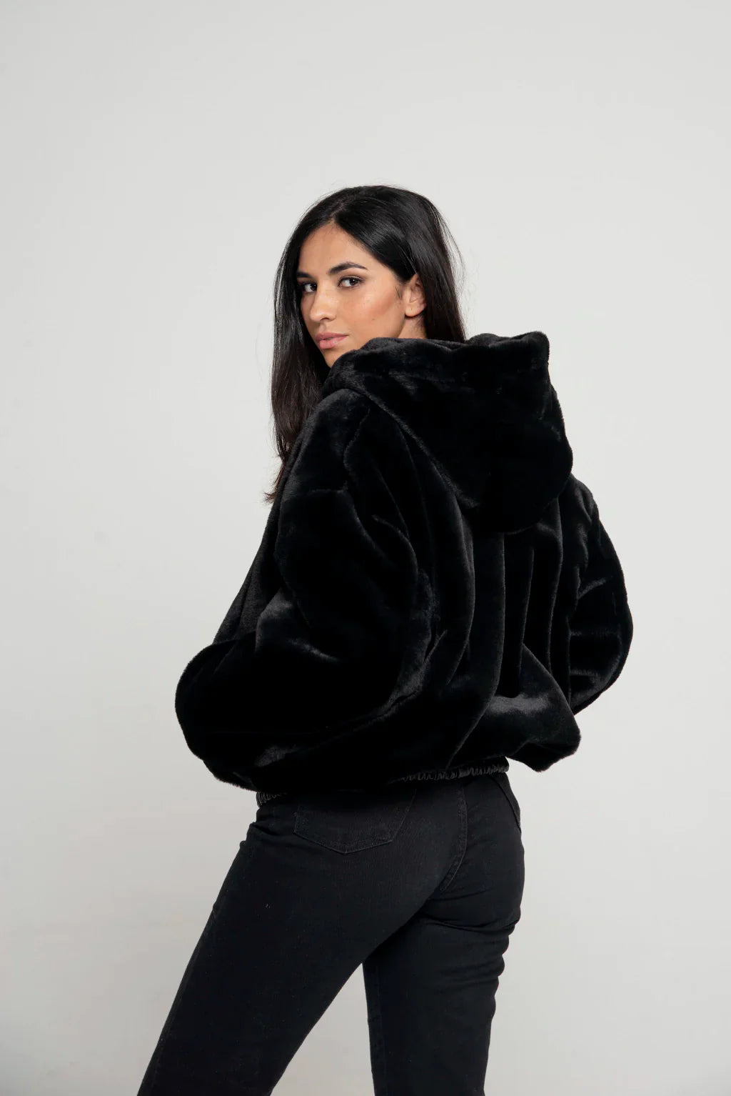 Ace Black Reversible Women Leather Jacket