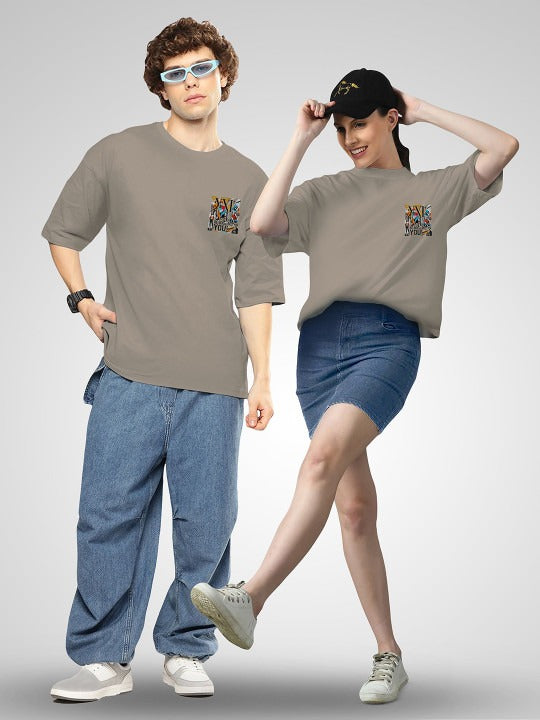 Unisex Twistform Twinny Zone Pack of 2 GoodBad Printed Cotton Oversized T-Shirts in Pakistan | DENIMS