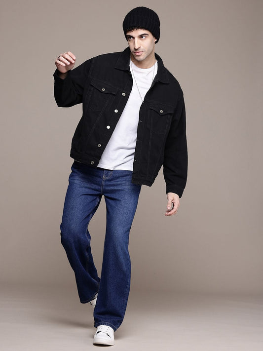 The Life Co. Oversized Trucker Pure Cotton Denim Jacket – Stylish Streetwear for Men in Pakistan | DENIMS
