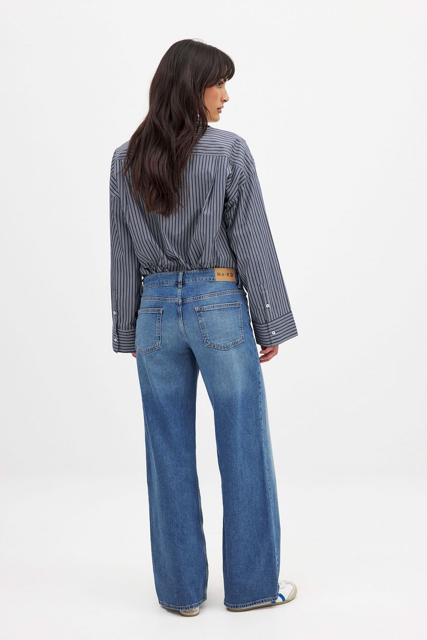Women Low Waist Wide Leg Denim – Low-Rise Wide Leg Baggy Jeans for Pakistani Streetwear | DENIMS