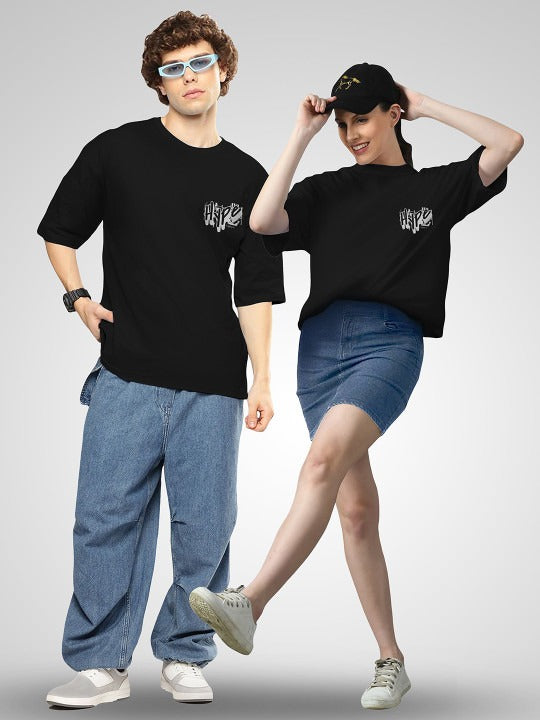 Unisex Twistform Twinny Zone Pack Of 2 HYPE Printed Cotton Oversized T-Shirts – Trendy Streetwear for Men & Women in Pakistan | DENIMS