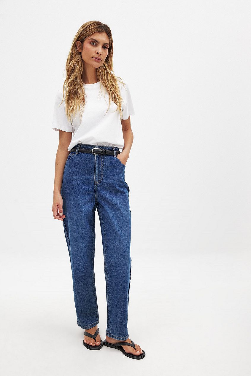 Women Cropped Scallop Detail Denim Jeans – Stylish Cropped Hem with Scalloped Edge | DENIMS