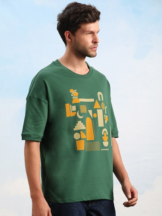 Dillinger Unisex Drop Shoulder Terry Cotton Oversized T-Shirt – Trendy Streetwear for Men & Women in Pakistan | DENIMS