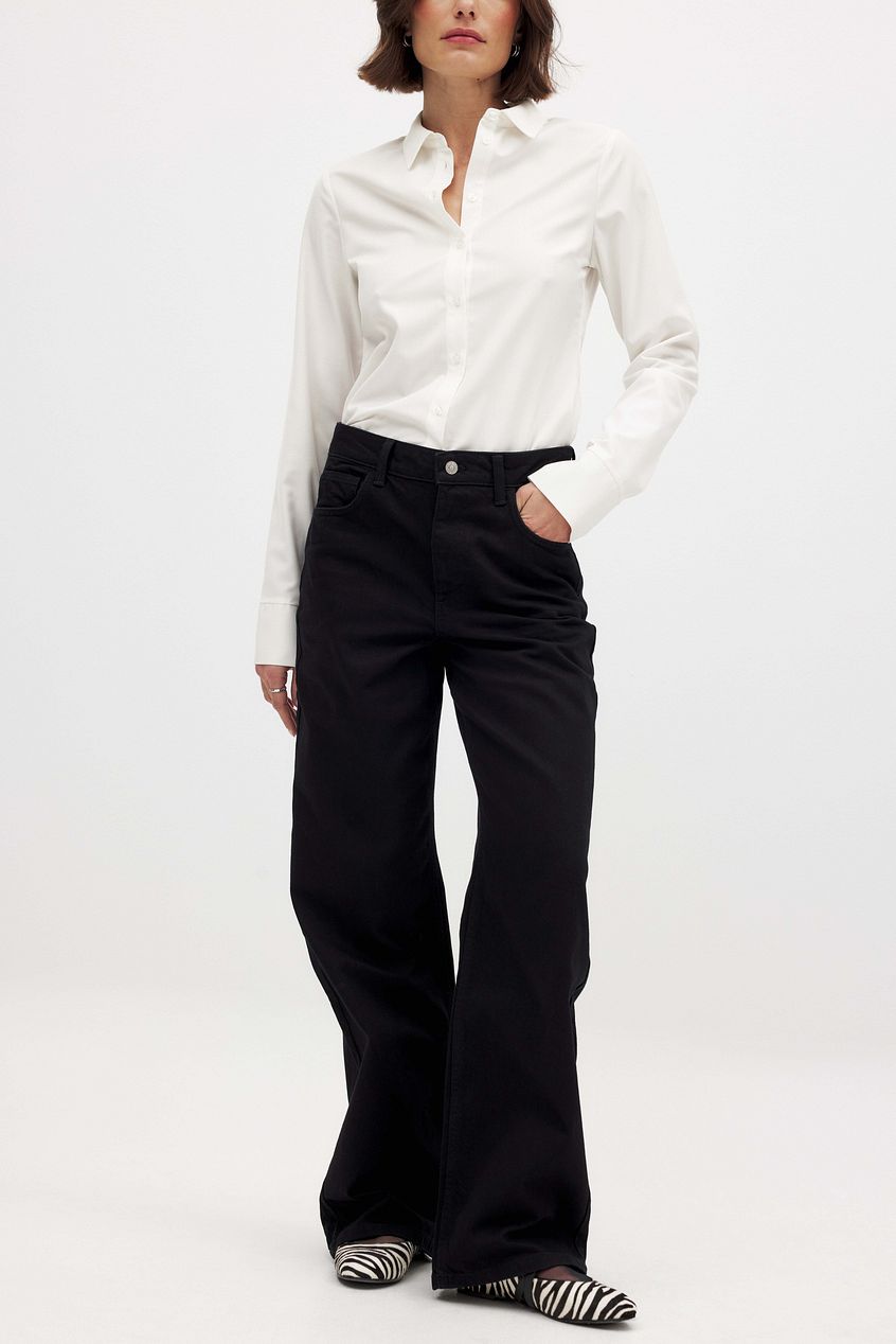 Women Mid Waist Straight Denim Jeans – Mid-Rise Straight Fit, Comfortable Everyday Denim | DENIMS