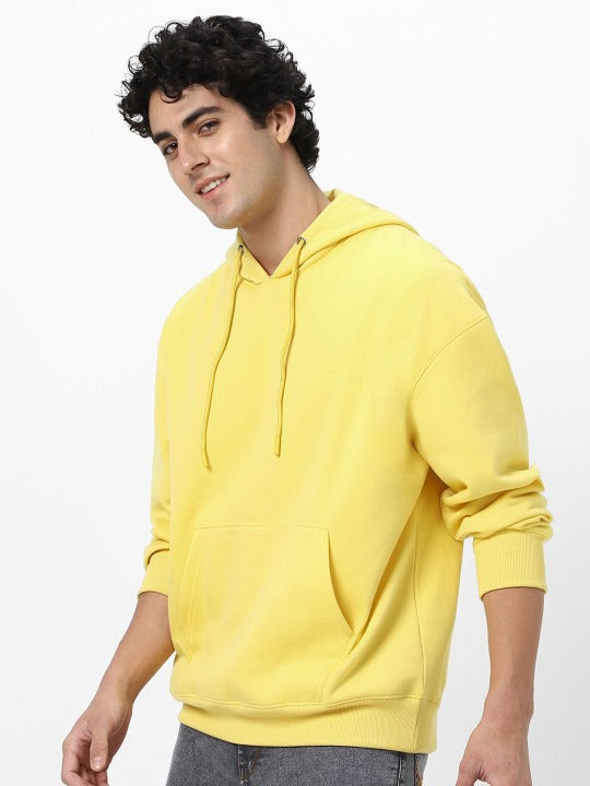Men’s Cotton Solid Oversized Hooded Sweatshirt – Casual Winter Hoodie for Men in Pakistan | DENIMS