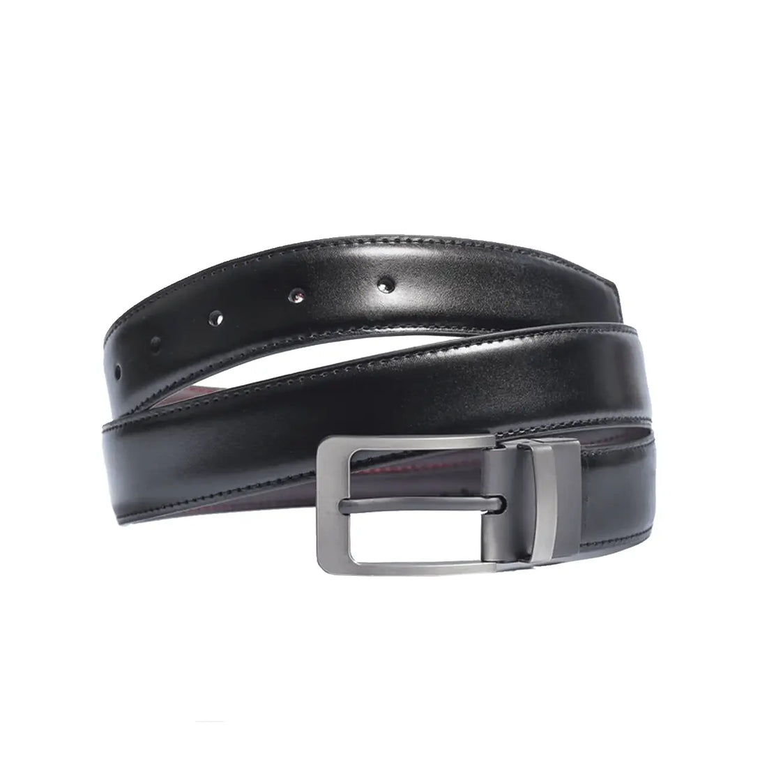 2 IN 1 Double Sided Genuine Leather Belt Black & Brown