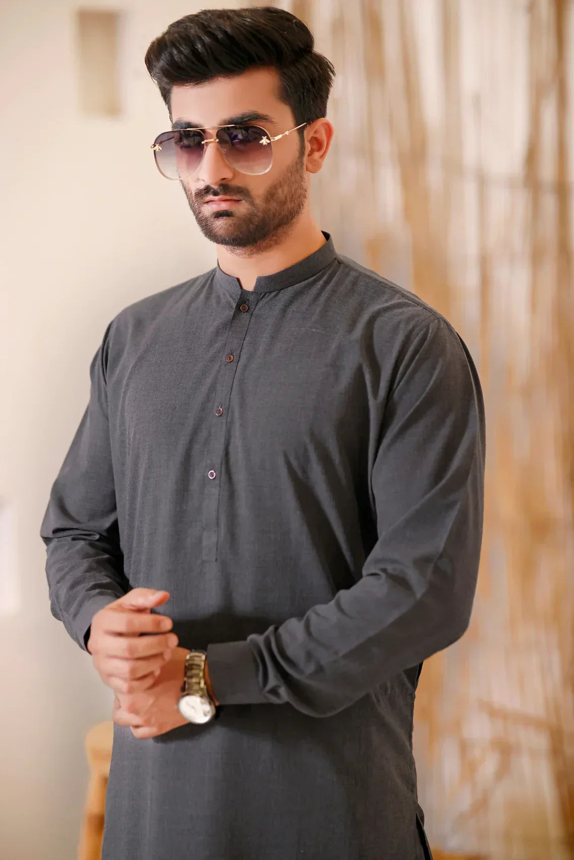 Suiting Waistcoat with Matching Blended Kameez Shalwar