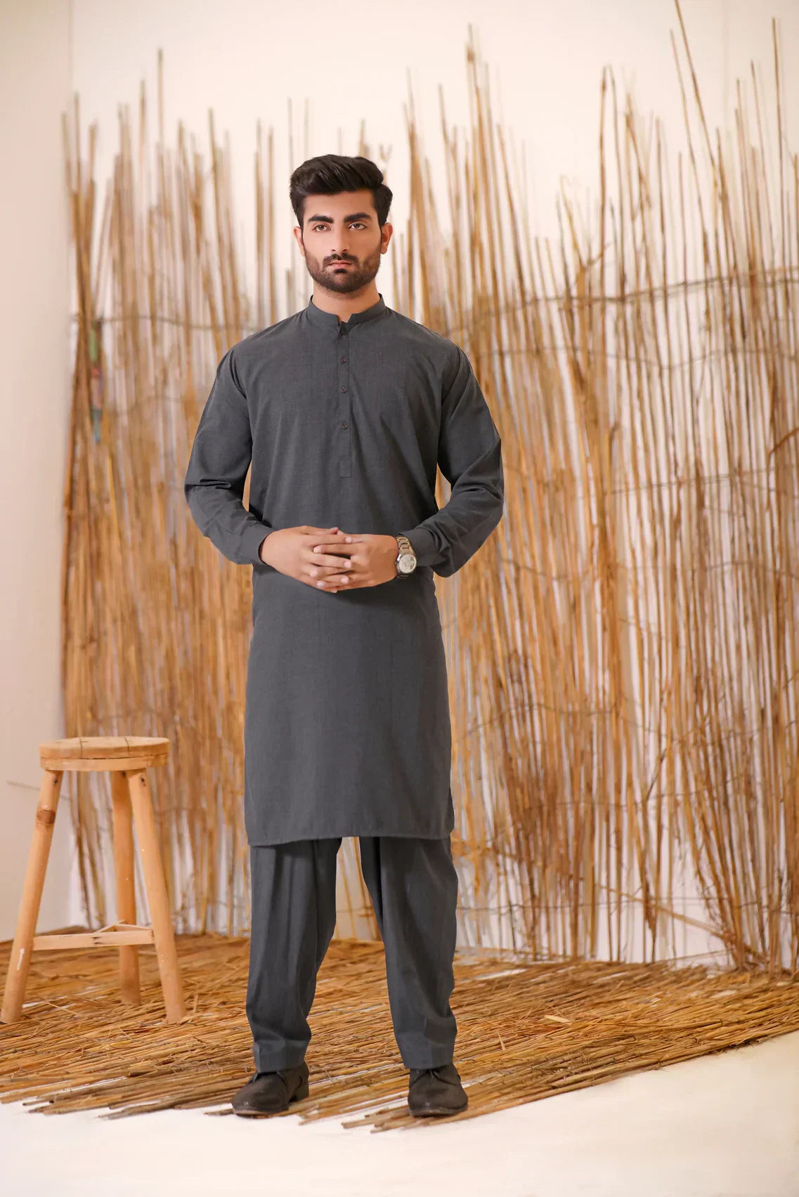 Suiting Waistcoat with Matching Blended Kameez Shalwar