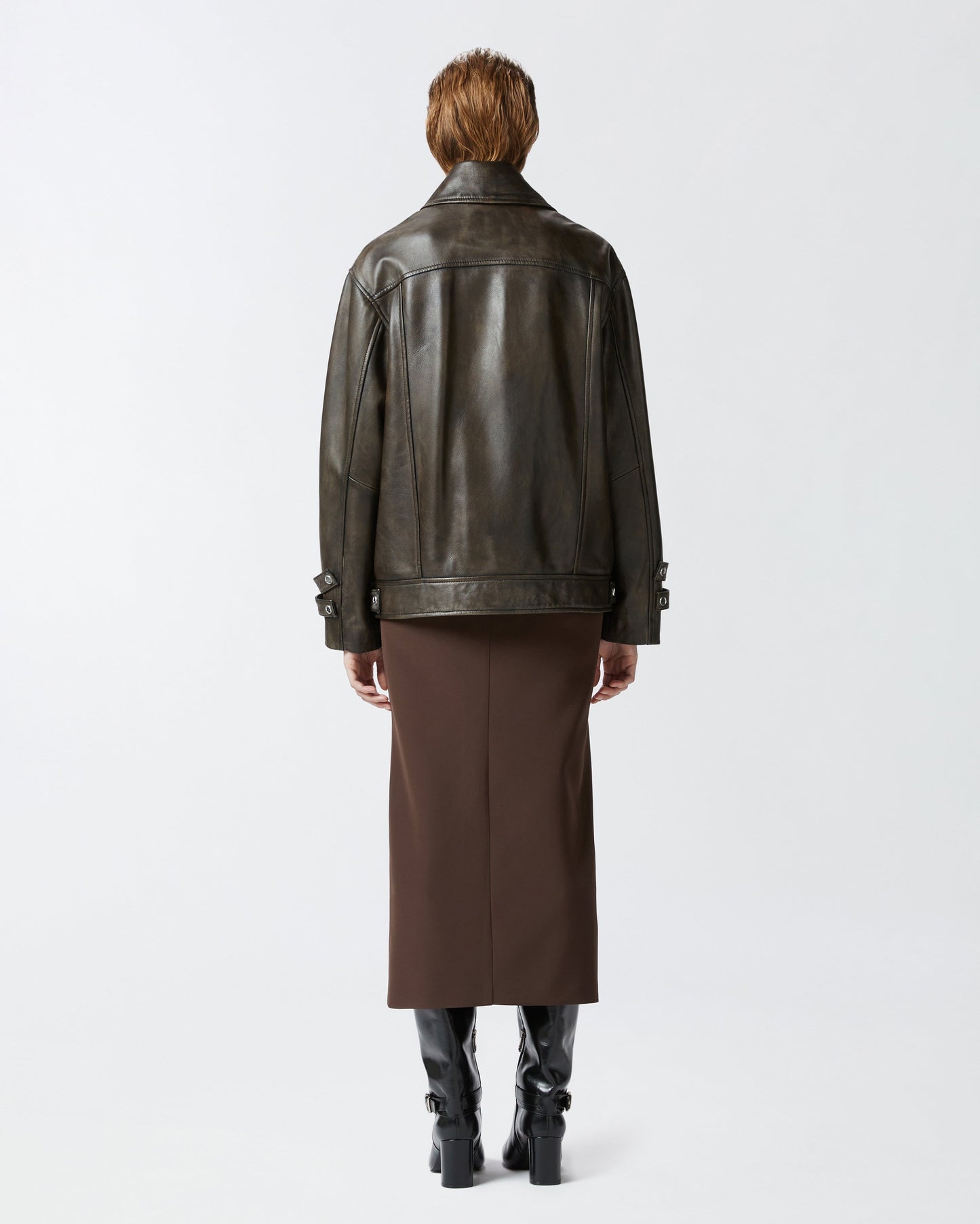 Vintage-Style Women's Leather Jacket