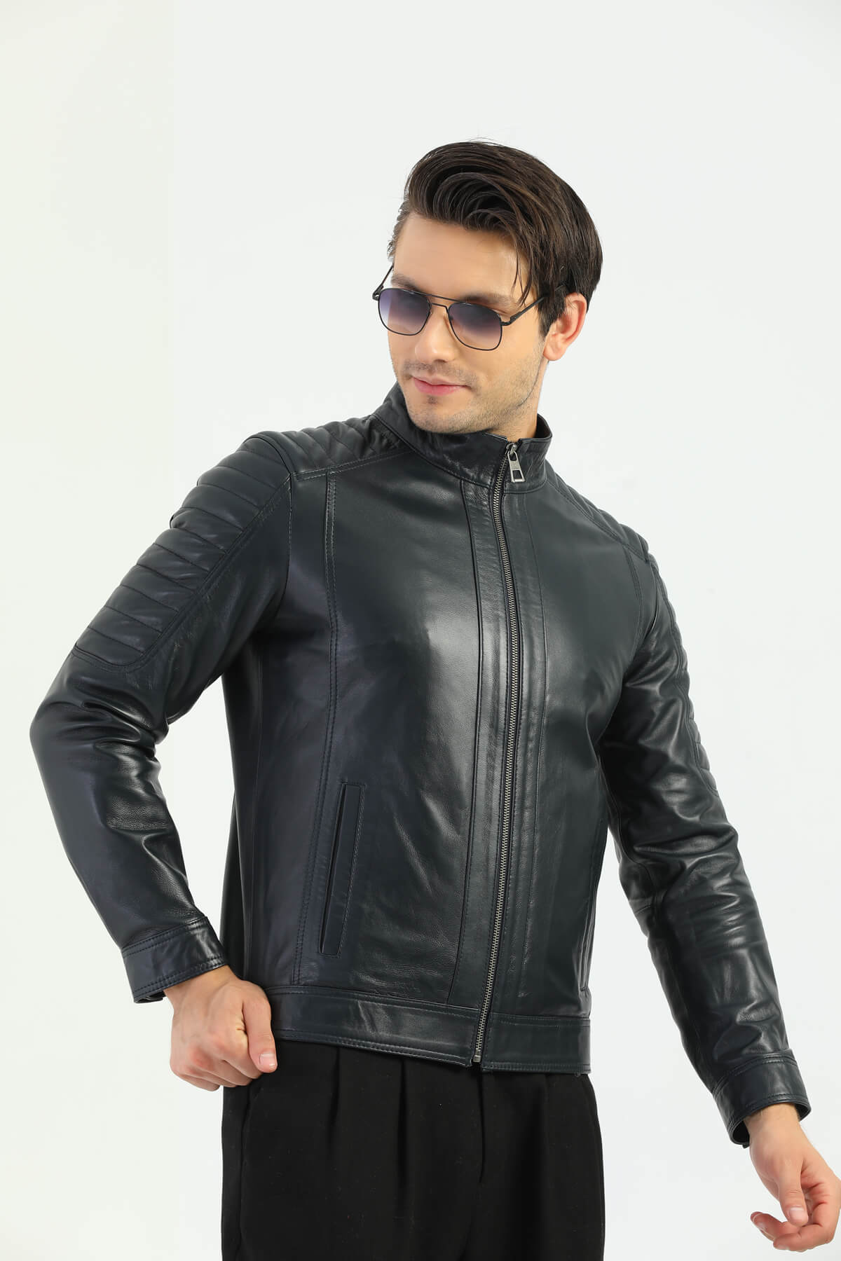 Ace Glasgow Black Men's Leather Jacket