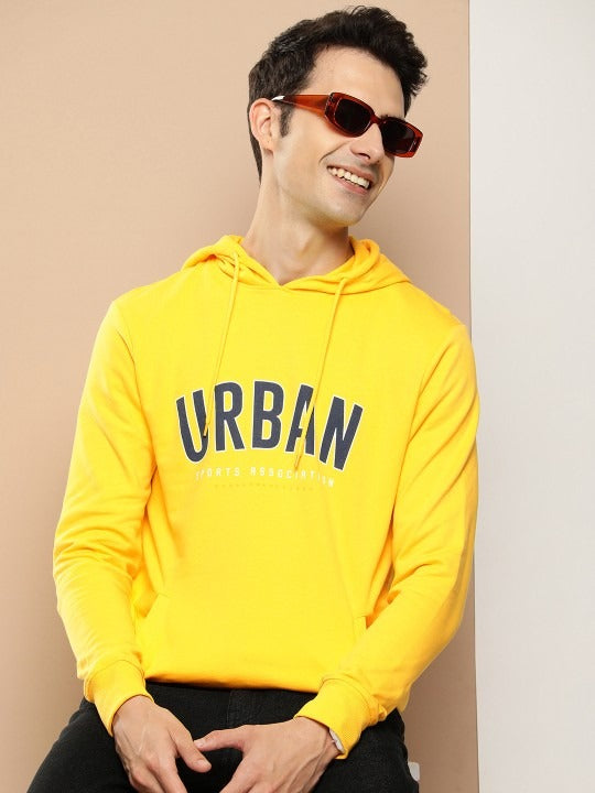 Pure Cotton Typography Printed Hooded Sweatshirt – Stylish Hoodie for Men in Pakistan | DENIMS