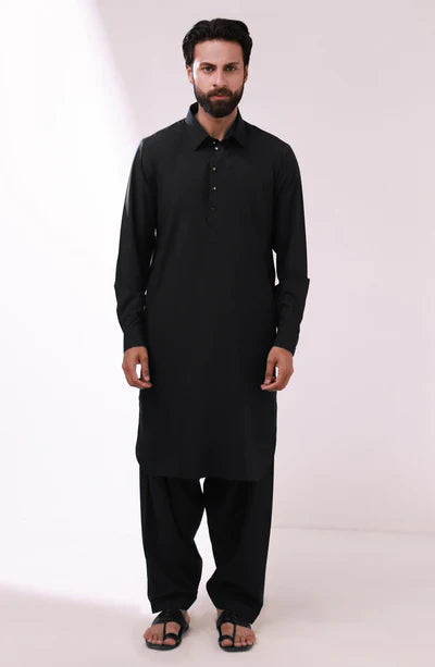 Men's Trendy Black Shalwar Suit