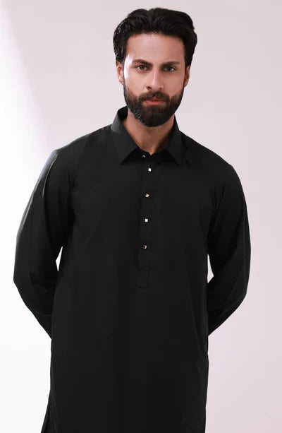 Men's Trendy Black Shalwar Suit
