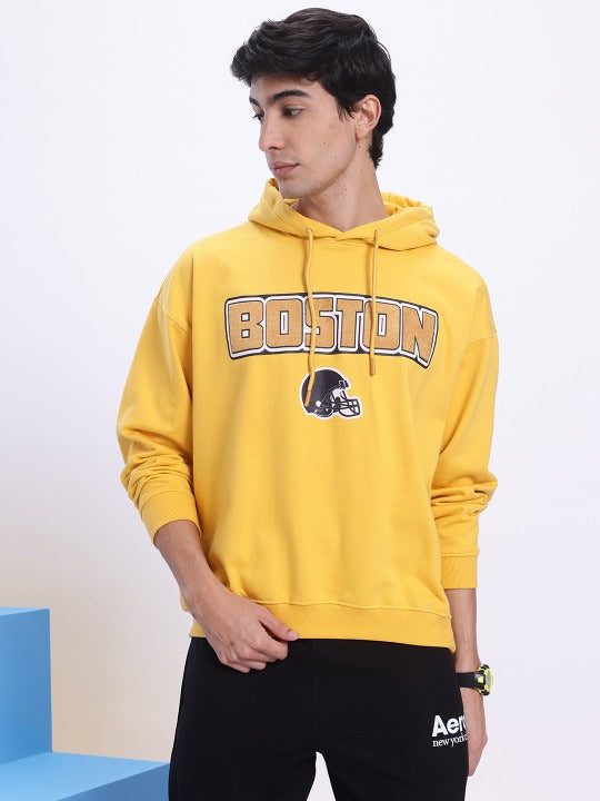 Men Printed Hooded Sweatshirt – Stylish Cotton Hoodie for Winter in Pakistan