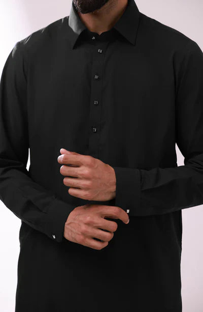 Men's Trendy Black Shalwar Suit