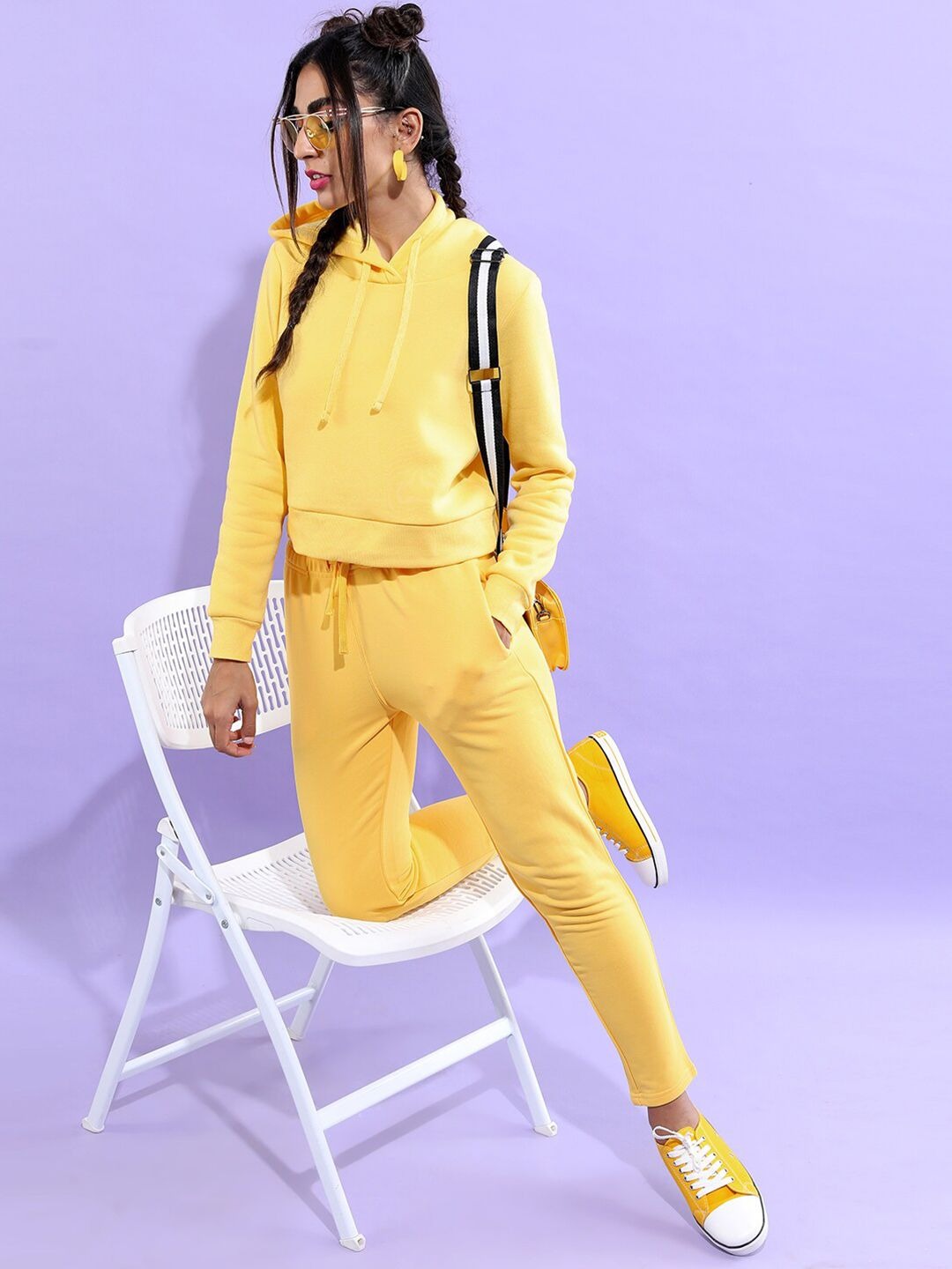 Hooded Cotton Pullover Hoodie — Women’s Soft Fleece Kangaroo Pocket | DENIMS Pakistan