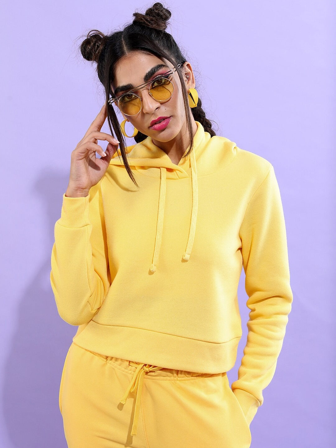 Hooded Cotton Pullover Hoodie — Women’s Soft Fleece Kangaroo Pocket | DENIMS Pakistan