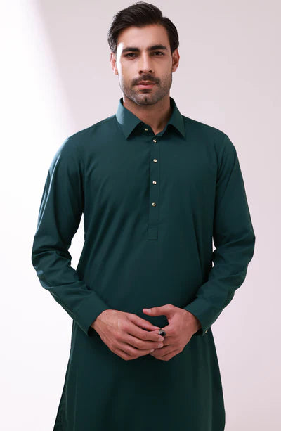 Men's Trendy Teal Green Shalwar Suit