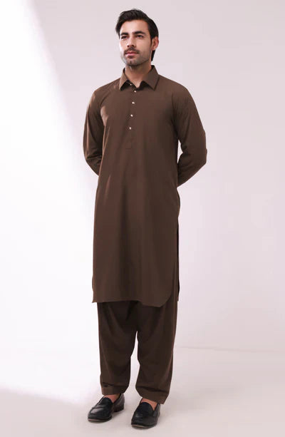 Men's Trendy Brown Shalwar Suit