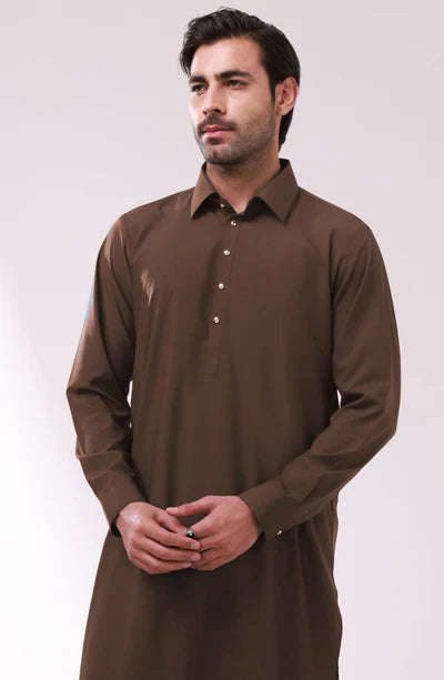 Men's Trendy Brown Shalwar Suit