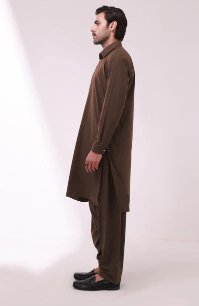 Men's Trendy Brown Shalwar Suit