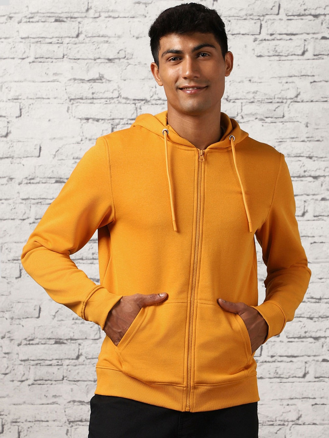 Nobero Men Zipper Hooded Sweatshirt in Pakistan