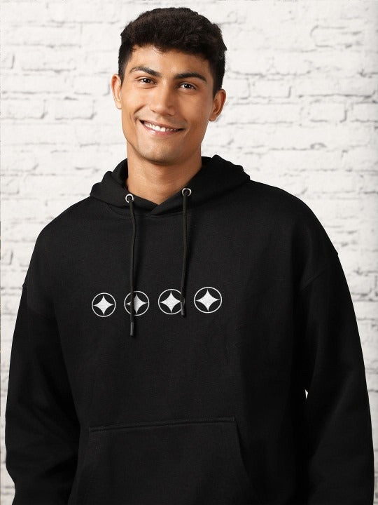 Men Oversized Printed Hooded Sweatshirt – Streetwear Hoodie for Casual Style in Pakistan | DENIMS