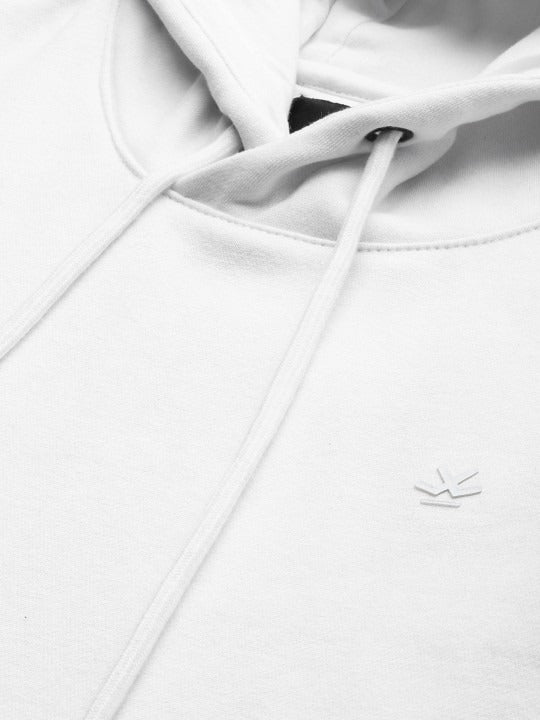 Men White Hooded Sweatshirt – Comfortable Cotton Hoodie for Winter in Pakistan | DENIMS
