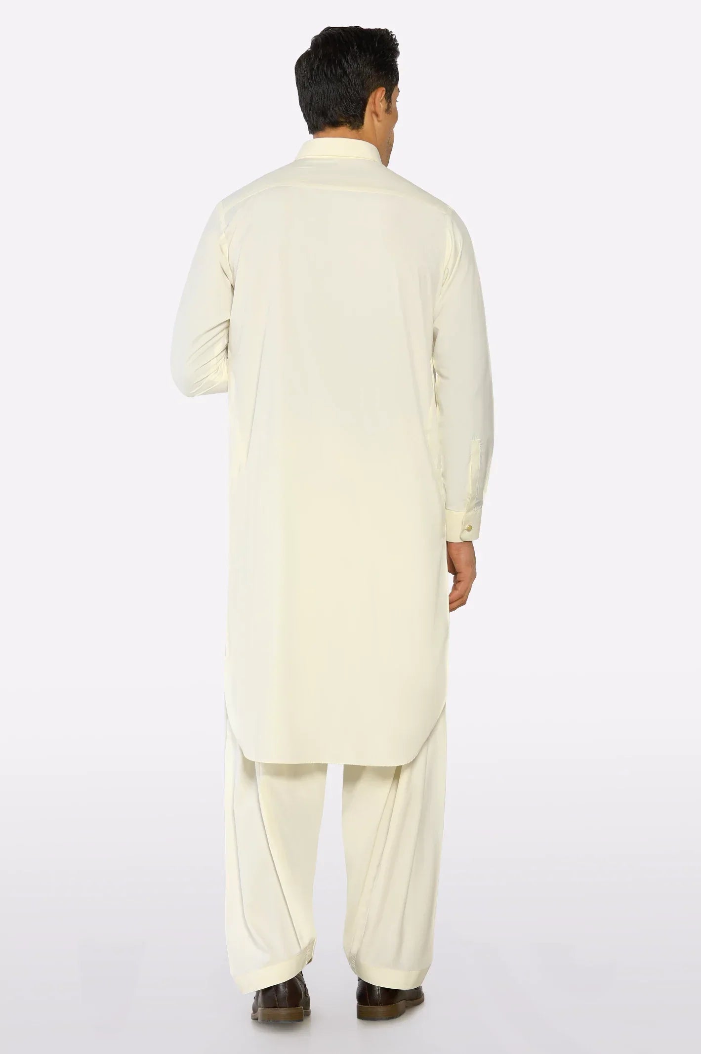 Off White Cotton Shalwar Kameez