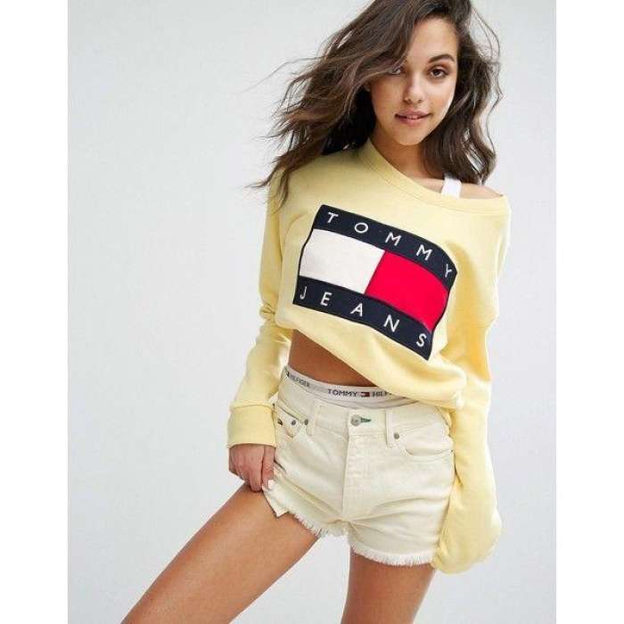 Rathors collection Multicolor Crop Sweatshirt For Women