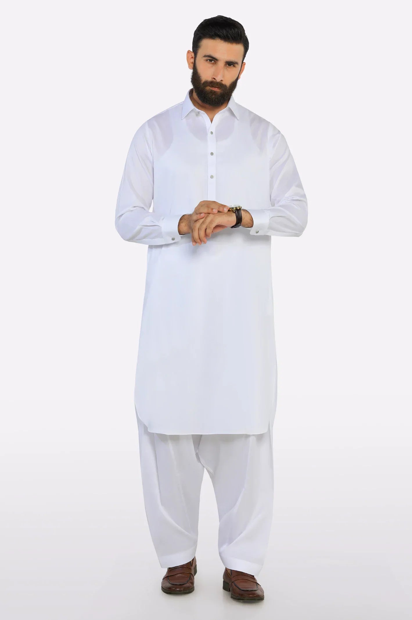 White Cotton Shalwar Kameez
