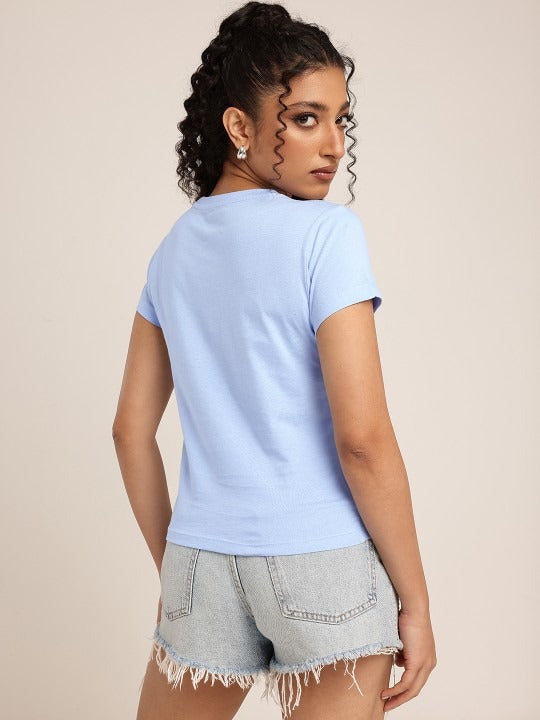 Women Typography Printed T-Shirt in Pakistan