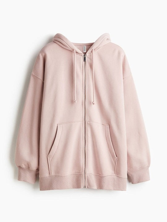 Oversized Zip-Through Hoodie — Relaxed Fit Zip Hoodie for Men & Women Pakistan