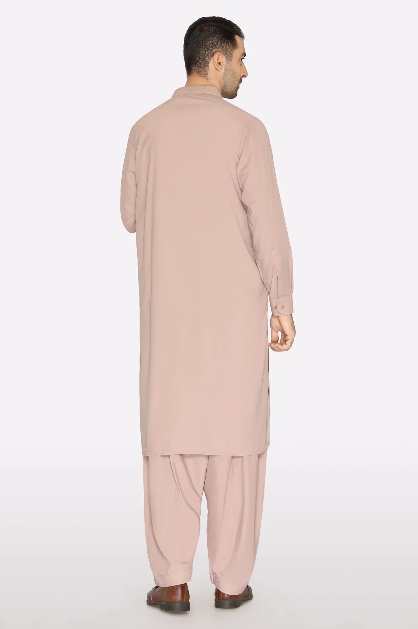 Light Brown Wash & Wear Shalwar Kameez