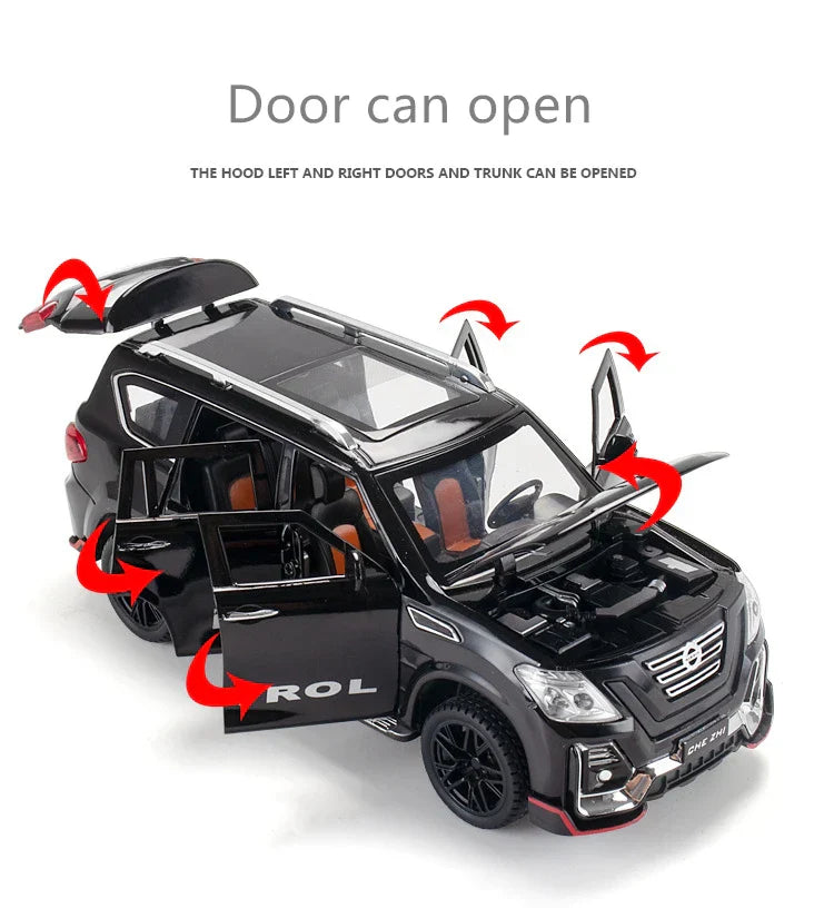 1:24 Nissan Patrol Alloy Car Model Diecasts Metal Toy | Showpiece Car