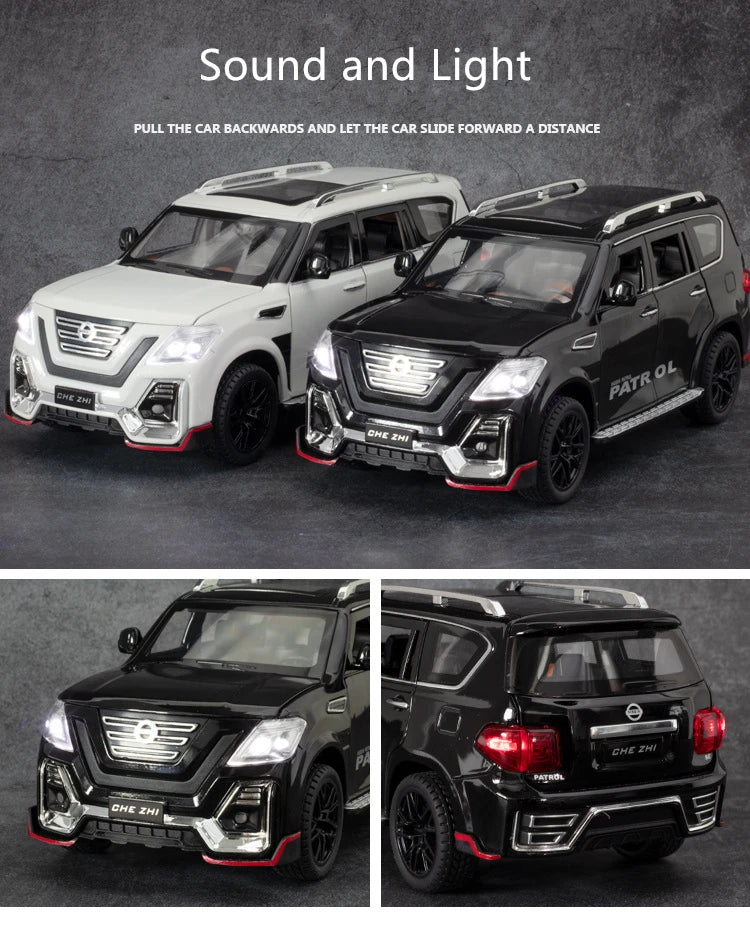 1:24 Nissan Patrol Alloy Car Model Diecasts Metal Toy | Showpiece Car