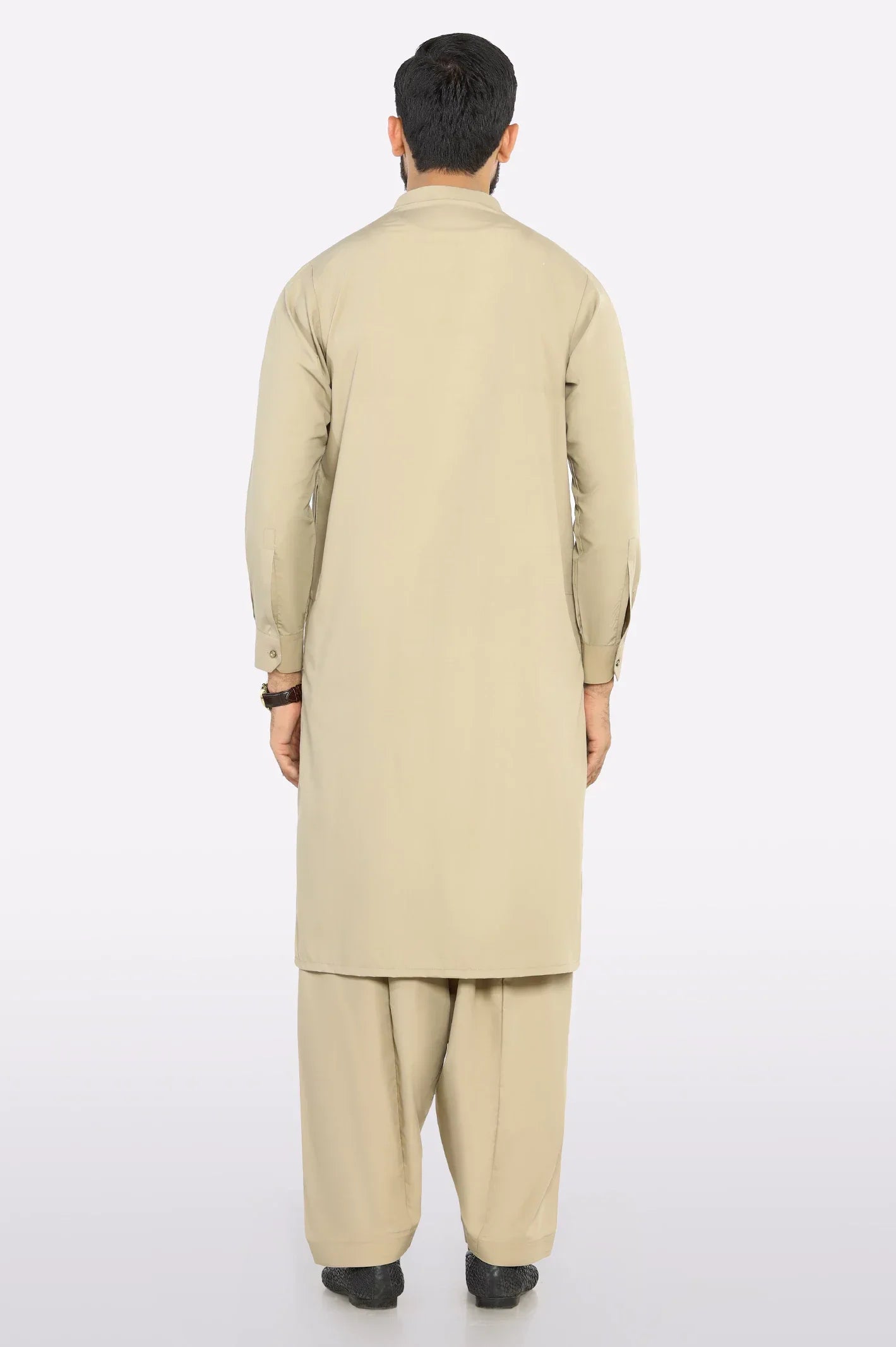 Fawn Wash & Wear Shalwar Kameez For Men's