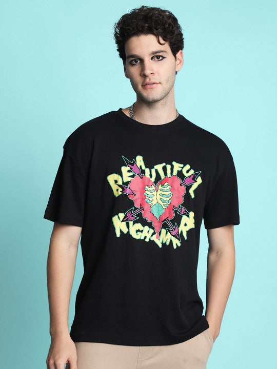 Unisex Graphic Printed Round Neck Cotton T-shirt – Trendy Everyday Wear in Pakistan | DENIMS