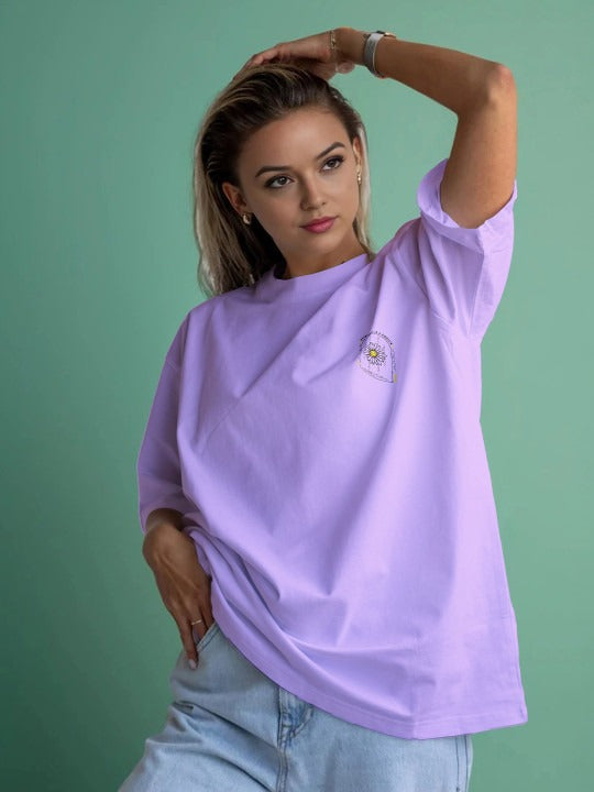 Women Printed Graphic Oversize Cotton T-Shirt Pakistan