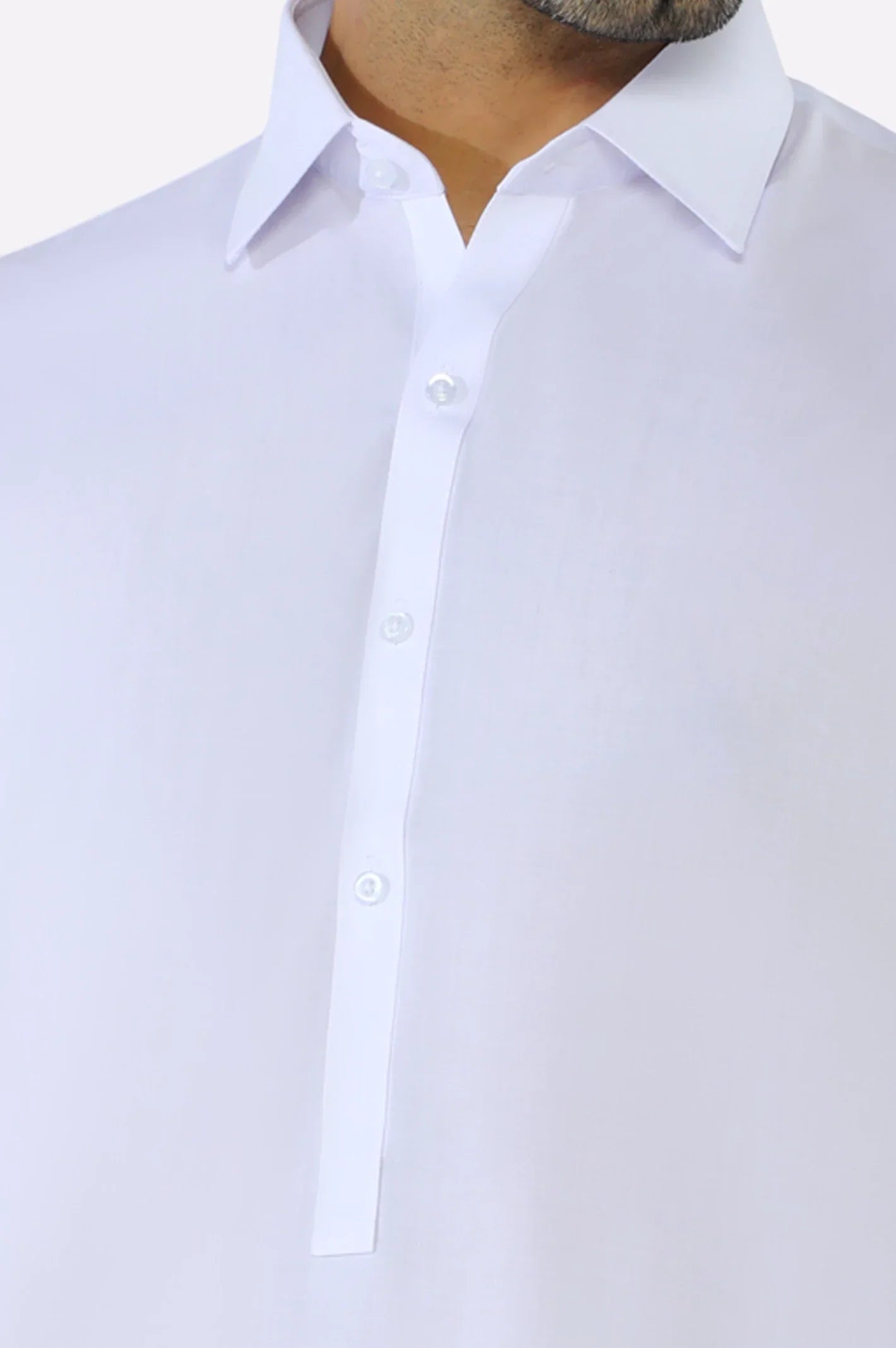 White Wash & Wear Shalwar Kameez For Men's