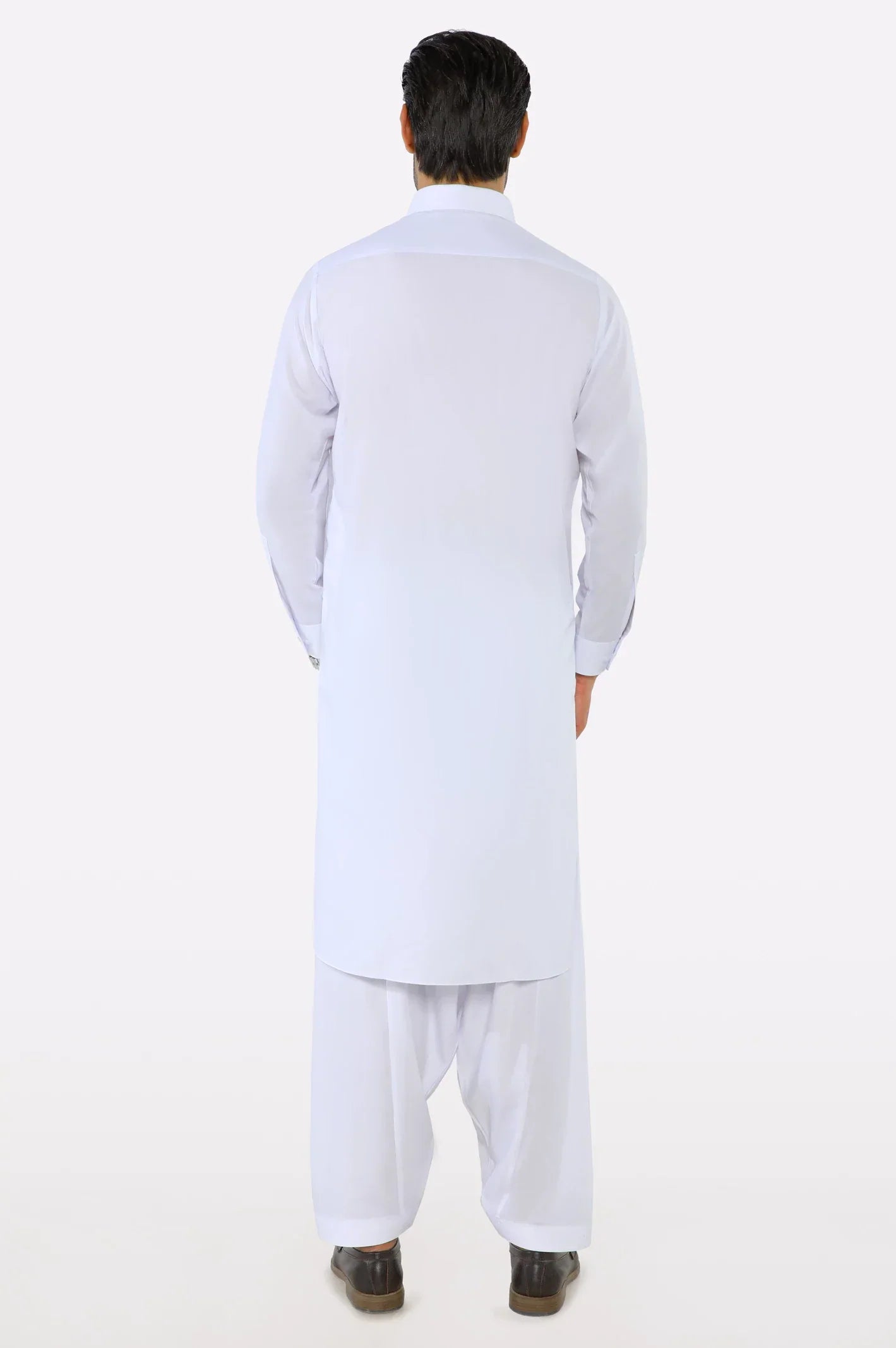 White Wash & Wear Shalwar Kameez For Men's