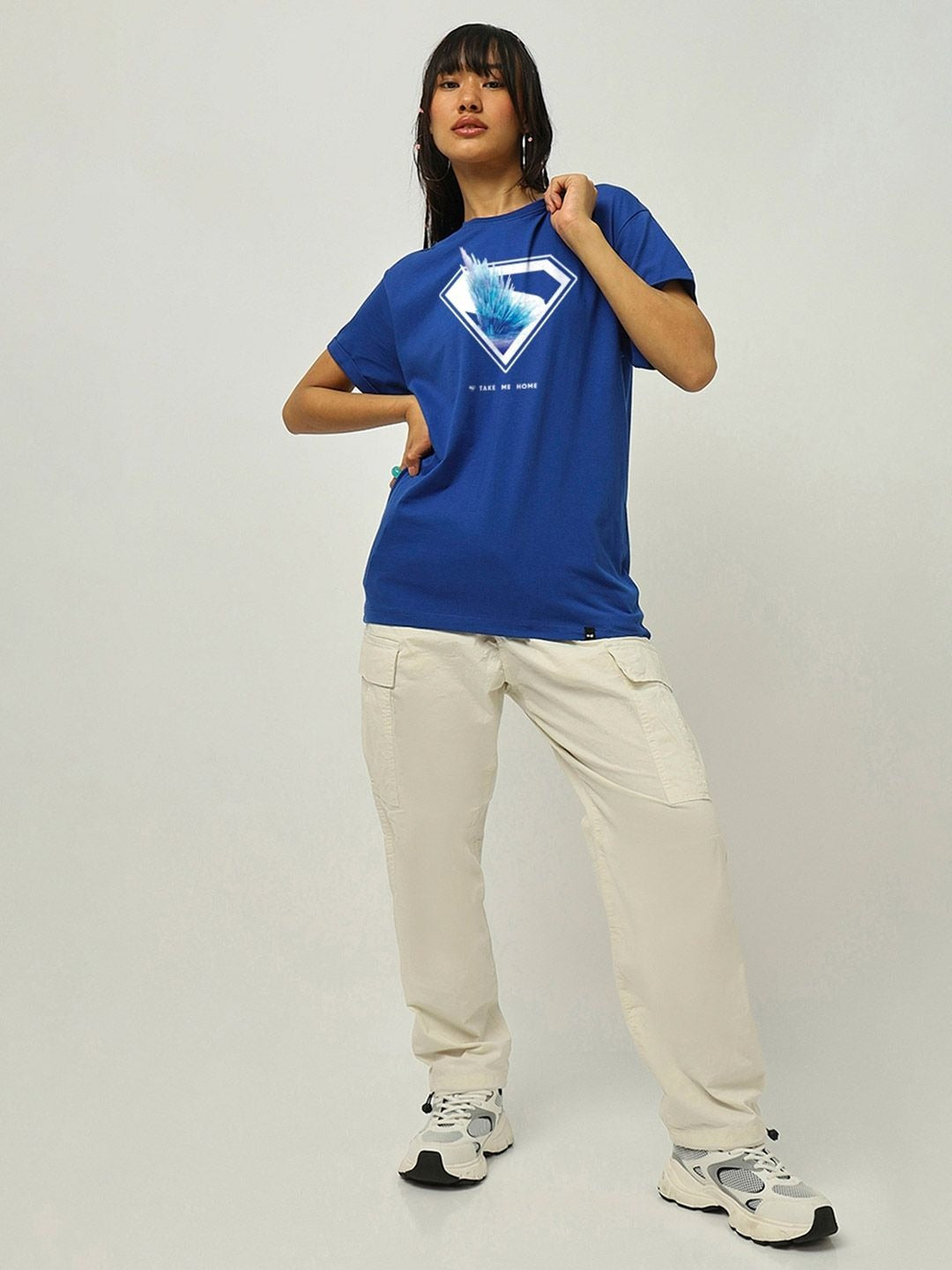 Superman Printed Cotton T-Shirt Women Pakistan