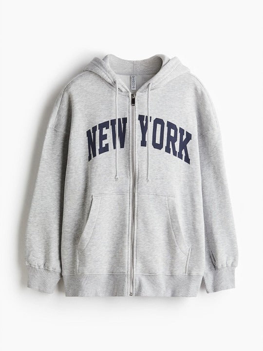 Oversized Zip-Through Hoodie — Relaxed Oversized Zip Hoodie for Women Pakistan