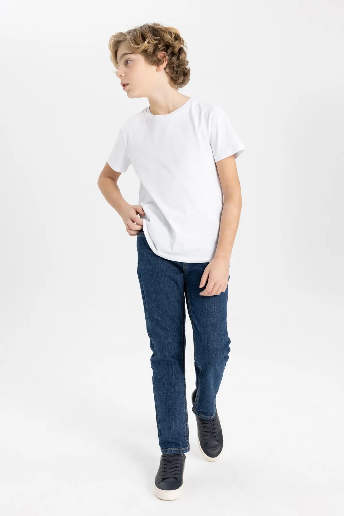 Straight Fit Standard Leg Jean Trousers For Boys
