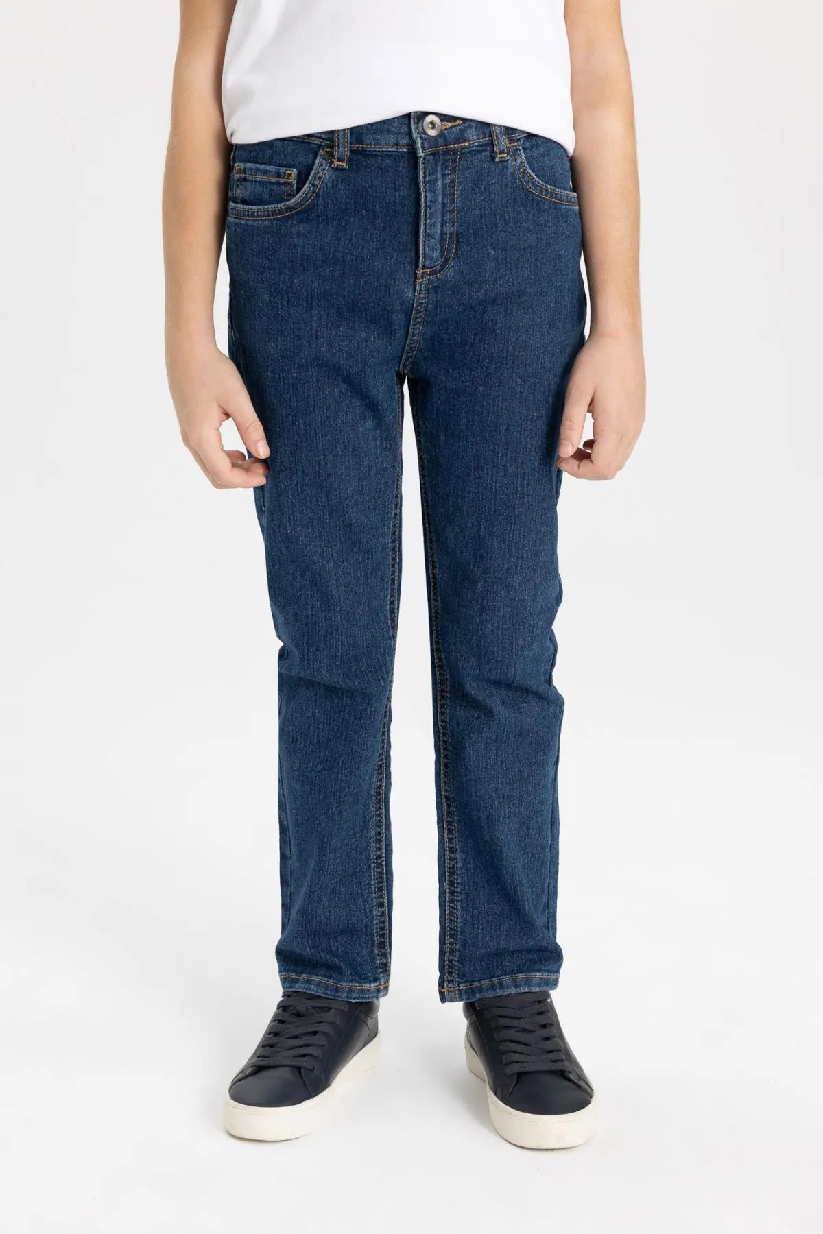 Straight Fit Standard Leg Jean Trousers For Boys