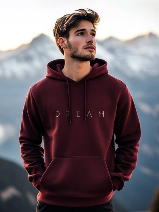 Men Printed Hooded Sweatshirt – Trendy Graphic Hoodies for Winter in Pakistan | DENIMS